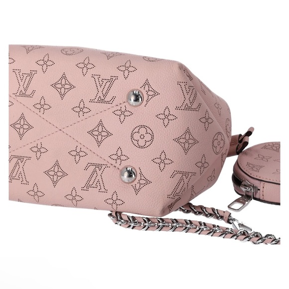 Louis Vuitton Bella Mahina Calf Leather Magnolia Pink Bucket Shoulder Bag M57068 - Picture 15 of 15